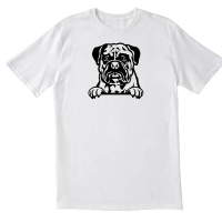 Bullmastiff Dog White T shirt