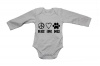 BuyAbility Peace. Love. Dogs - Long Sleeve - Baby Grow Photo