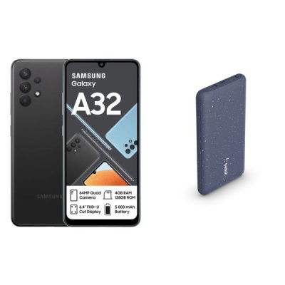 Photo of Samsung Galaxy A32 128GB DS Blue & Belkin 10000mAh Powerbank Bundle Cellphone