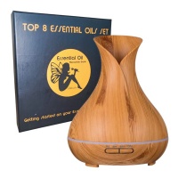 400ml Tulip Inspired Aromatherapy Diffuser with 8 Essential Oil Set