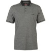 Pierre Cardin Mens Pin Stripe Polo Shirt - Black/Silver [Parallel Import] Photo