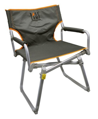 Photo of BaseCamp - Directors Chair - Camping Furniture - Compact - Aluminium - Grey
