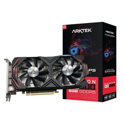 Arktek AMD Radeon RX580 8GB GDDR5 256 bit HDMI DVI DPx3 Graphics Card