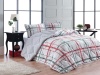 Sesli 3037 Sesli - Luxury 3 Piece Sherpa Comforter Set - Green & Red Check Photo