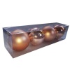 BUFFTEE Rose Gold X - Large Christmas Baubles - Christmas Balls 4 Pack Photo
