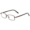 X-Tra Vision Mens Square Reading Glasses - Brown Photo
