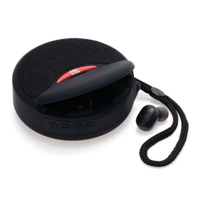TG 2 in 1 Mini Wireless Bluetooth Speaker and Wireless Earphones Black