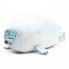 Iconix Chubby Seal Plush Toy and Pillow - Light Grey Photo