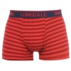 Lonsdale Mens 2 Pack Trunks - Light Red/Navy S Photo