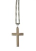 Fabulae Men's Stainless Steel Double Layered Cross Chain Peter Photo