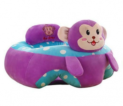 Photo of Baby Kids Support Seat Cute Cartoon Sit Up Soft Chair - Purple