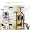Mix Box Large Pet Cat Climbing Frame Tree Tower House Hammock Sisal Scratch Toy Photo
