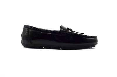 Photo of TTP Women's High Gloss Moccasin with Bow Decor on Vamp