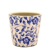Launch Republic Ceramic Plant Holder Blue Patern Set Of 2 Photo