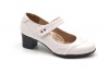 TTP Ladies Square Toe Block Heel Court Shoe with Strap Photo