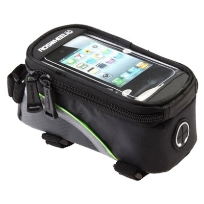 Photo of BetterBuys Phone Holder For Bicycle or Bike Frame & Storage Bag With Headset Jack