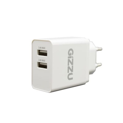 Photo of Gizzu Dual USB 3.4A Wall Charger - White