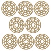 Studeo39 - Laser Cut MDF Coaster Set - Round Abstract Flower Photo
