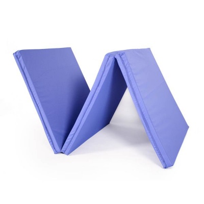 Photo of ThinkCosy 3 Division fold up mattress Royal Blue 5 cm