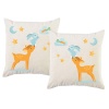 PepperSt – Scatter Cushion Cover Set – Baby Deer & Rabbit Photo