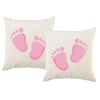 PepperSt – Scatter Cushion Cover Set – Baby Feet Pink Photo