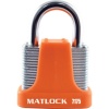 Matlock 40Mm 4 Pin Strong Padlock Orange Keyed Alike Photo