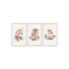 Composite Framed Canvas 3 Piece Floral Unicorn Photo