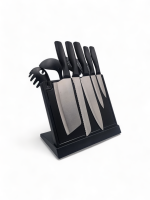 Native Decor 10 Piece Knife Spatula Set with Magnetic Stand