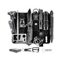 16 in 1 Outdoor Tactical Survival Camping Multi Functional Kit
