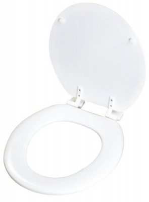 Photo of Shushula - 17" White MDF Toilet Seat