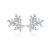 Cosmic 925 Sterling Silver Dainty Stud Earrings - Gypsophila Flower Photo