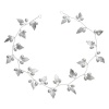 Olive Tree - Metal Leaf & Pearl Styled Headband 03 - Bridal/Formal - Silver Photo