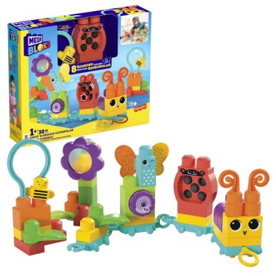 Mega Bloks Move N Groove Caterpillar Sensory Building Toys