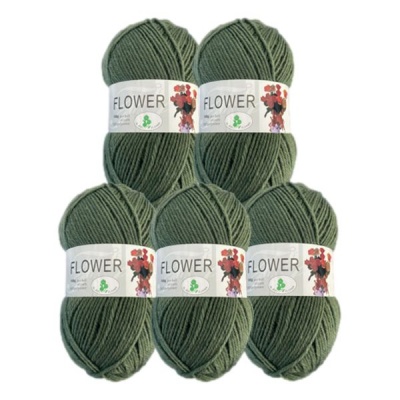 Double Knitting Polyester Yarn 100g Hunter Green