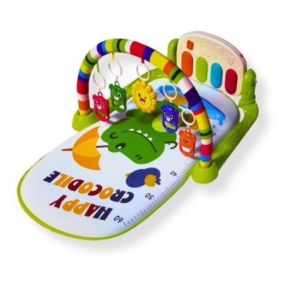 TEETO TOYS Happy Crocodile Multifunctional Baby Play Gym and Mat Toys for Babies