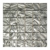 Oceana Mosaic Tile Sheets - Crystal Glass with Metallic Backing - Box of 6 Photo