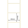 NTS 40x30mm Yellow Thermal Labels 10 Roll Per Box Photo