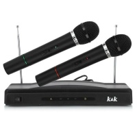 KK AT 306 Karaoke Dual Wireless Handheld Microphone