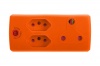 Electricmate 1 x 16amp 2 x 3 Pin Euro Adaptor Loose Orange Photo