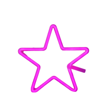 Star Neon Sign Lamp USB And Battery Operated