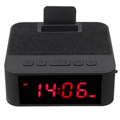 Photo of CEll Fixer Wireless Bluetooth Speaker X31 Mobile Phone Stand Alarm Clock - Black