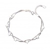SilverCity 925 Sterling Silver Plated Twin Layer Multi Star Bracelet Photo