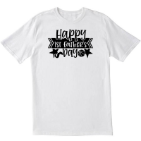Happy 1st Fathers Day Dad Gift T shirt