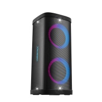 VolkanoX VXP300 Dual 65 Bluetooth Party Speaker with RGB Lights Black