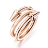Ladies Rose Gold Spiral Ring Photo