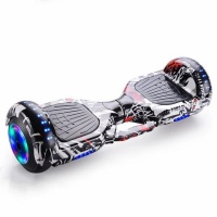 65 Smart Auto Balance Hoverboard With Bluetooth Speaker – Black White