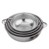 optic life Optic Stainless Steel Mesh Strainer Colander 4 Set - Silver Photo