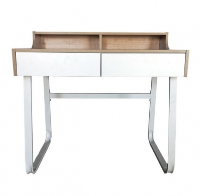 Photo of Modern Student Writing Desk with Shelf Drawers & Pigeonholes