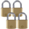 Yale 40mm Brass padlock pack4 Photo