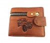 Men's Bi-Fold Genuine Leather Wallet Light Brown- 861-13 Photo